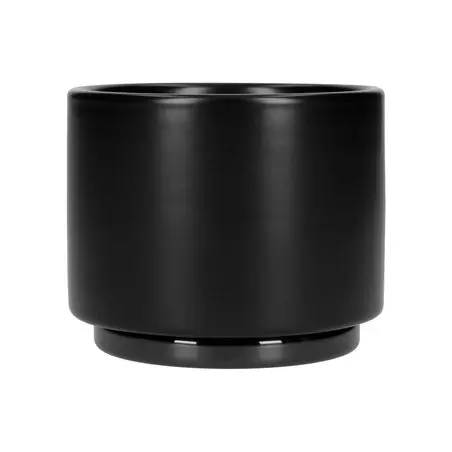 Černý cappuccino šálek Fellow Monty o objemu 190 ml, vyrobený z nerezové oceli.