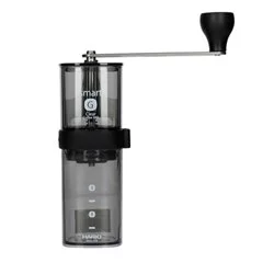 Ruční mlýnek na kávu Hario Smart G v elegantní černé barvě.