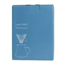Skleněný překapávač Hario V60 Glass Brewing Kit od značky Hario, ideální pro přípravu čerstvé kávy.