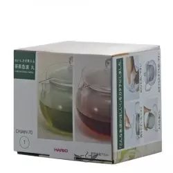 Konvice na čaj Hario Chacha Kyusu-Maru o objemu 700 ml v průhledném provedení, ideální pro přípravu vašeho oblíbeného čaje.