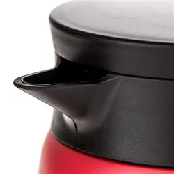 Termoska Hario Insulated Server V60-02 nerez 600 ml v červené barvě, ideální pro uchování vaší kávy teplé.