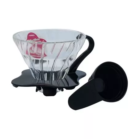 Hario V60-01 skleněný dripper černý