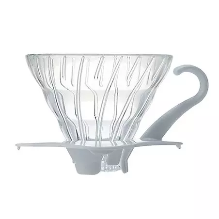 Hario V60-01 skleněný dripper bílý