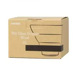 Hario V60-01 skleněný dripper Olive