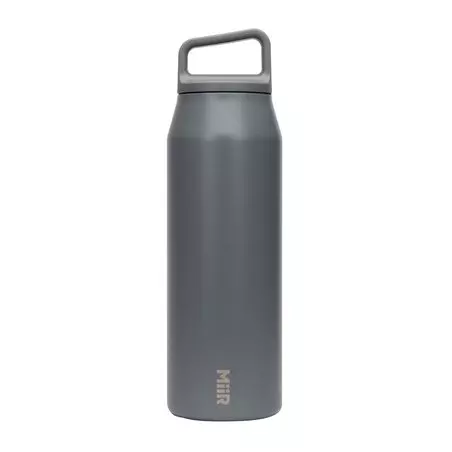 Termohrnek MiiR Wide Mouth Bottle Basal v šedé barvě s objemem 950 ml, ideální pro cestování.