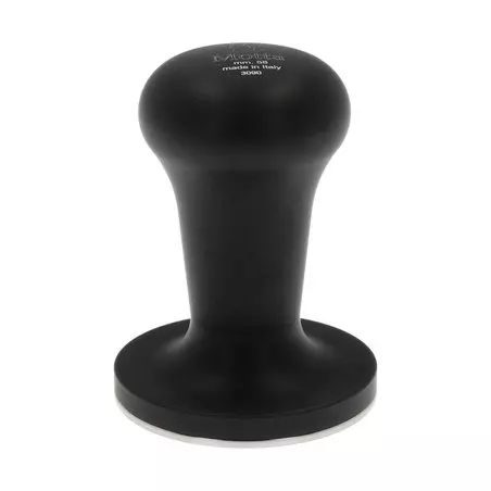 Ruční tamper na kávu Motta Flash s průměrem 58 mm v černé barvě.