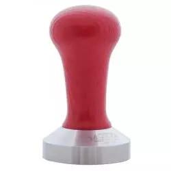 Ruční tamper na kávu Motta v červené barvě o průměru 54 mm.