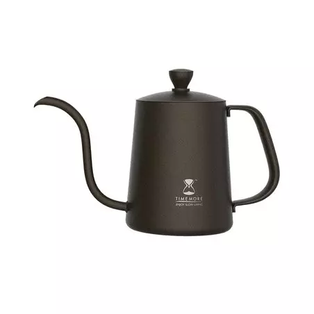 Měděná konvice Timemore Fish Pour Over s objemem 600 ml a speciálním husím krkem pro přesné nalévání.