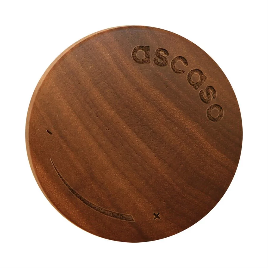 Dřevěný kohout Ascaso pro horkou vodu nebo páru z ořechového dřeva, určený pro náhradní díly kávovarů.