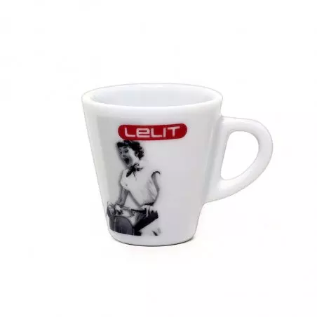 Lelit šálek s podšálkem o objemu 70 ml je ideální na servírování espressa.