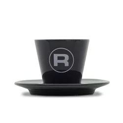 Šálek s podšálkem Rocket Espresso Porta Via o objemu 180 ml, ideální pro servírování kávy.