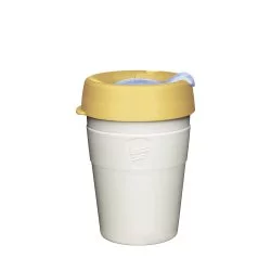 Termohrnek KeepCup Thermal Glow M s objemem 340 ml, vhodný do myčky, ideální pro cestování s kávou.