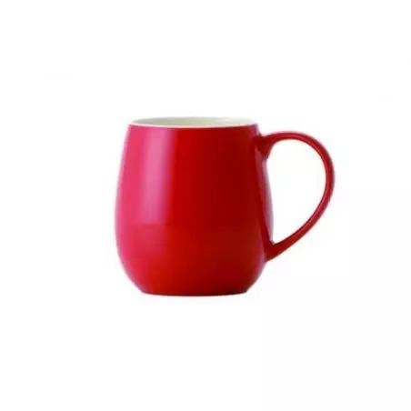 Červený hrnek z porcelánu o objemu 320 ml značky Origami.