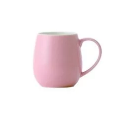 Origami Aroma Barrel Cup porcelánový hrnek o objemu 320ml v růžové barvě.