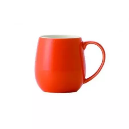 Oranžový hrnek z porcelánu značky Origami o objemu 320 ml.
