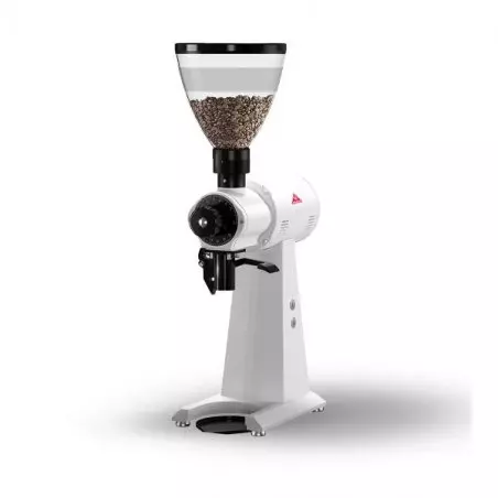 Espressový mlýnek na kávu Mahlkönig EK43T v bílé barvě s počtem otáček za minutu 1450.