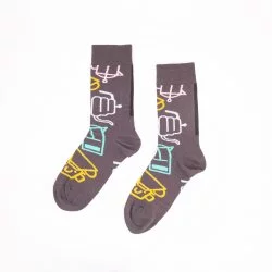 Dámské ponožky s motivem filtrované kávy velikosti 36-39 od Lázeňské kávy, ideální dárek pro milovníky kávy.