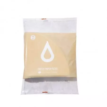 Balíček 100 ks papírových filtrů Timemore Japan V60-02, vyrobených z kvalitního papíru, určených pro přípravu dokonale čisté a chutné kávy.