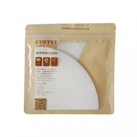 Balíček 100 ks papírových filtrů Timemore V60-02 pro přípravu filtrované kávy.