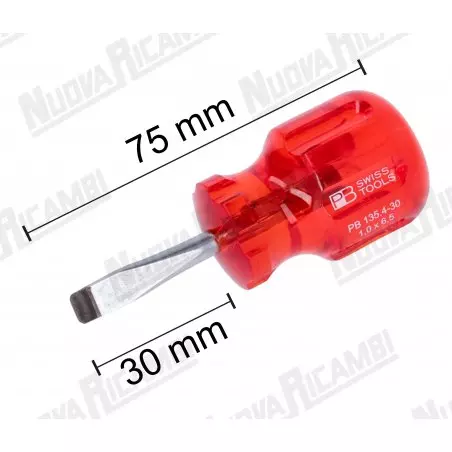 PB šroubovák 75 mm, ideální pro montáž a údržbu sítek a sprchových hlav kávovarů.