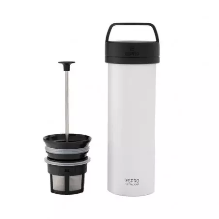 Espro Ultra Light Coffee Press v bílé barvě s objemem 450 ml.