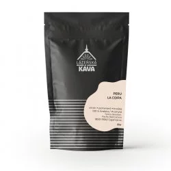 Balíček lázeňské kávy v černém balení Peru-La Coipa na filtr