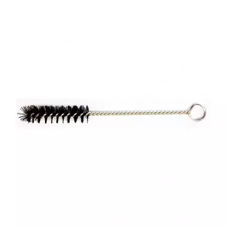 Joefrex kartáček na čištění portafilteru s černými štětinami na bílém pozadí