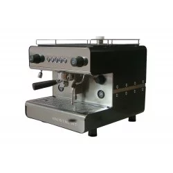 Profesionální pákový kávovar IBERITAL IB7 Standard 1 group v černém provedení.