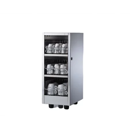 Nahřívač šálků Nuova Simonelli s příkonem 300 W udržuje vaše šálky vždy dokonale teplé.