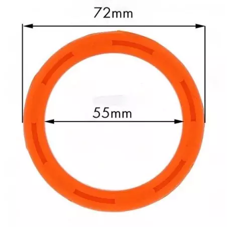 Těsnění hlavy kávovaru La Marzocco o rozměrech 72x55x7 mm z silikonu, kompatibilní s modelem La Marzocco FB70.