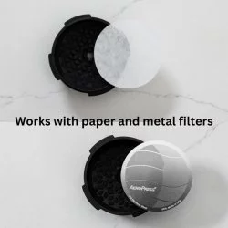 Flow Control je kompatibilní s papírovými i kovovými filtry.