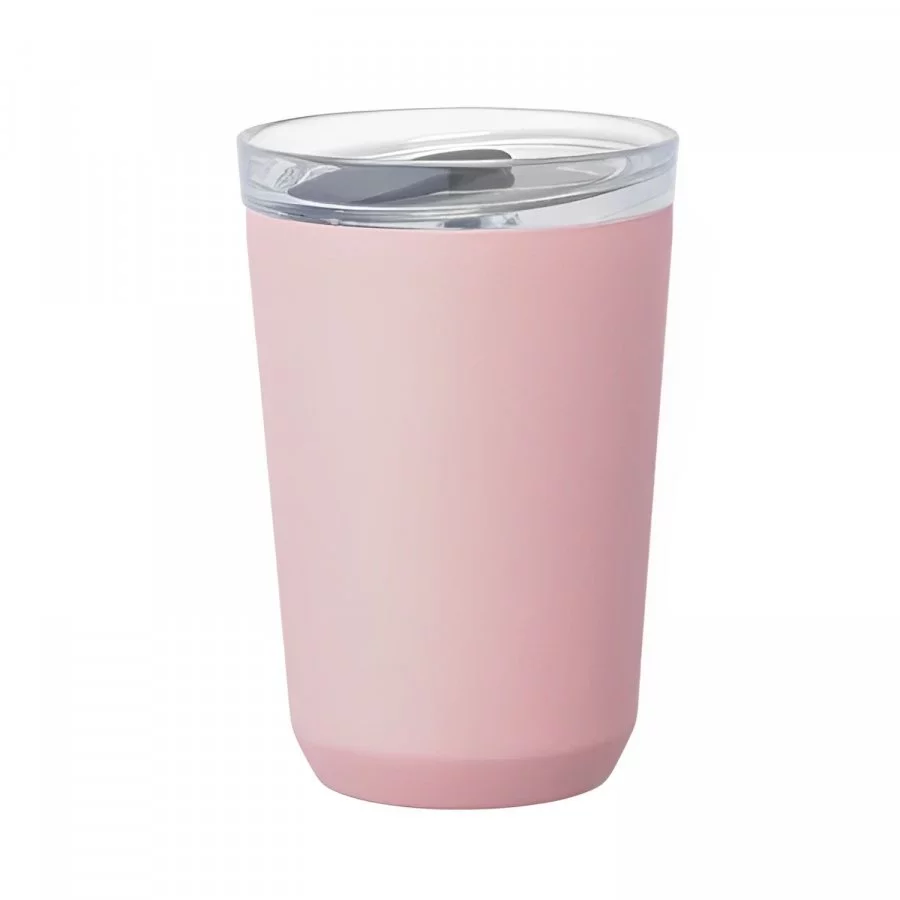Růžový termohrnek Kinto To Go Tumbler o objemu 360 ml.