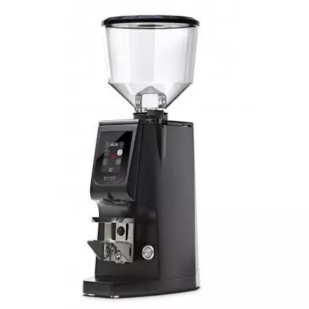 Černý profesionální mlýnek na espresso Eureka Atom Excellence 65.