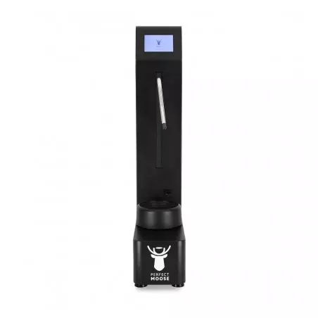 Chytrý napěňovač mléka Perfect Moose Greg v černém provedení.