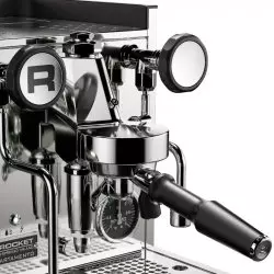 Otočné ventily a portafilter kávovaru Rocket Espresso Appartamento TCA. Otočné ventily a portafilter kávovaru Rocket Espresso Appartamento TCA.