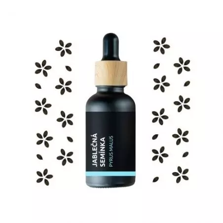 Esenciální olej Pěstík Jablečná semínka, 100% přírodní, 10 ml, ideální pro péči o vlasy.