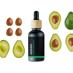 Skleněná lahvička s 10 ml 100% přírodního esenciálního oleje avokádo od značky Pěstík, vhodná pro muže.