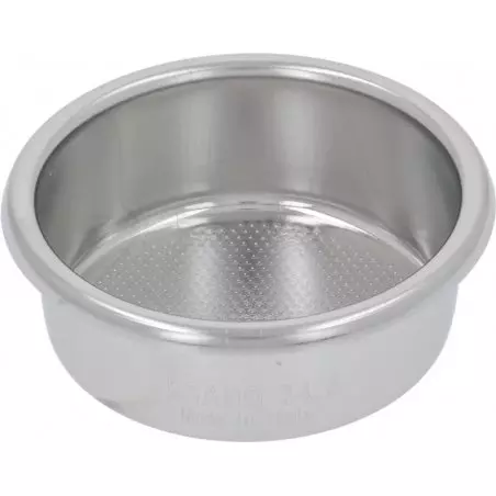 Košíček portafilteru Pesado 24,5 18 g s vnějším průměrem 70 mm, vhodný pro přesné dávkování kávy.