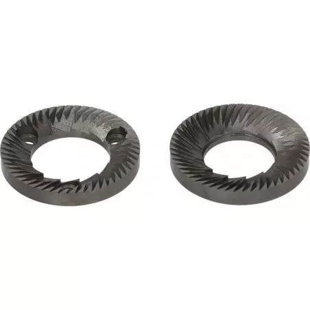 Mlecí kameny Cunill o průměru 60 mm pro kvalitní mletí kávy.