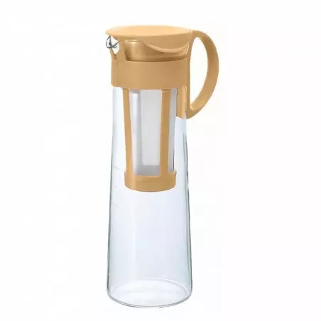 Hario Mizudashi Cold Brew láhev 1000 ml v kávové barvě mocha.