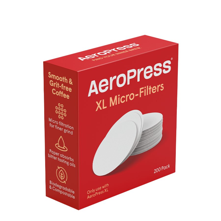 Papírové Mikrofiltry pro AeroPress XL. Balení obsahuje 200 kusů.
