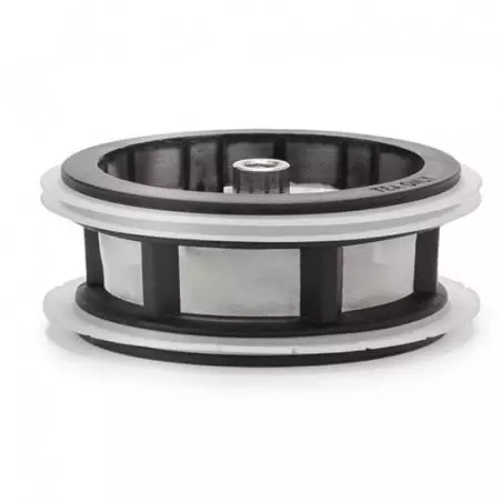 Malý filtr na čaj Espro pro French press, ideální pro přípravu čistého a plného čaje.