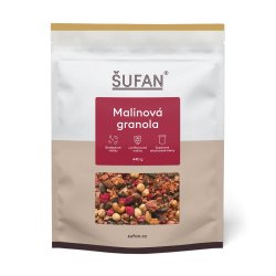 Malinová granola Šufan 440 g.