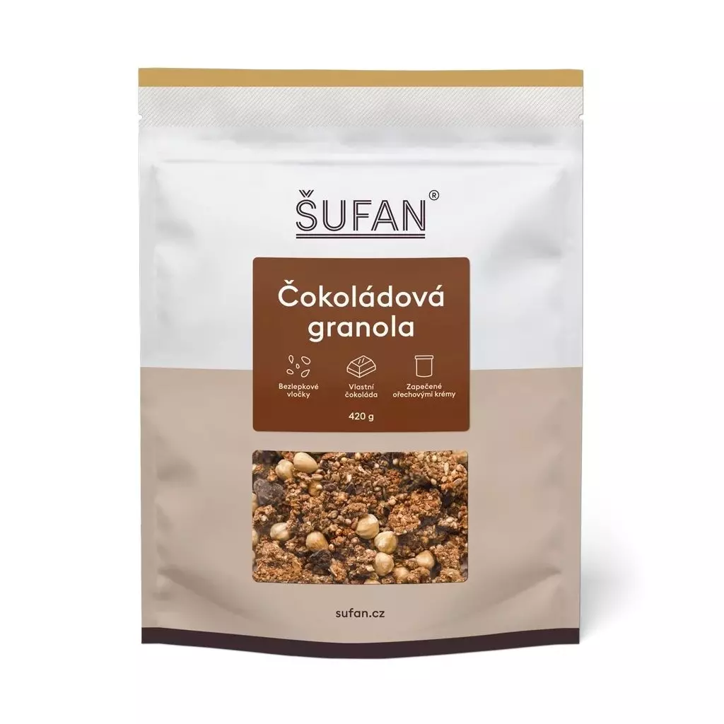 Šufan Granola čokoládová 420 g. Šufan Granola čokoládová 420 g.