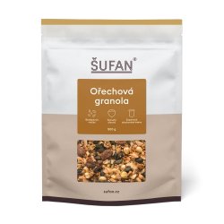 Ořechová granola od značky Šufan.