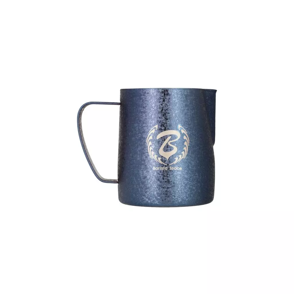 Konvička na mléko Barista Space Ice Grain Blue 350 ml.
