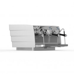 Profesionální dvoupákový kávovar Victoria Arduino Eagle Tempo Neo v bílé barvě.