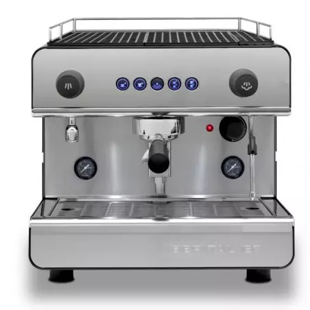 Profesionální pákový kávovar IBERITAL IB7 Standard 1 group v černém provedení.