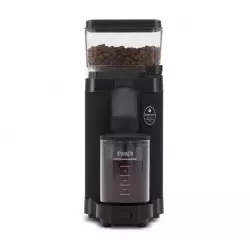 Elektrický mlýnek Moccamaster KM5 v černé barvě.