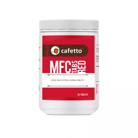 Tablety Cafetto MFC Red jsou ideální k čištění mléčných cest automatických kávovarů. Balení obsahuje 62 ks.